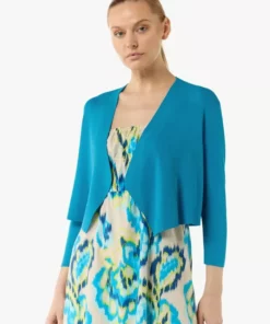 Comma, Short Cardigan Pastel Turquoise
