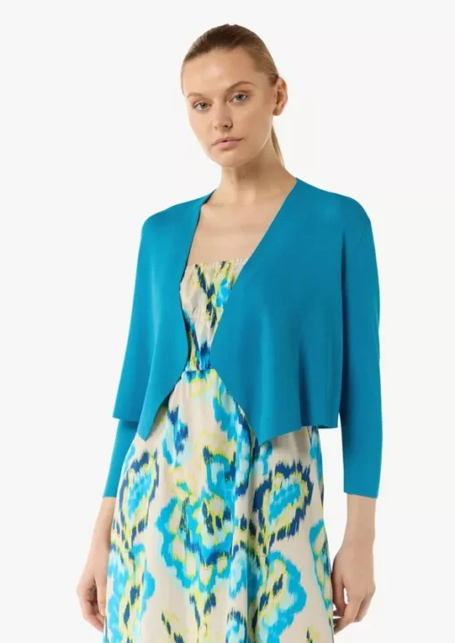 Comma, Short Cardigan Pastel Turquoise