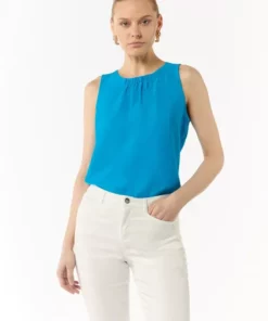 Comma, Blouse Top Ocean Blue