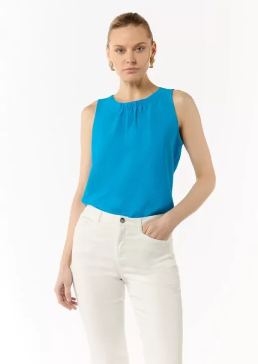 Comma, Blouse Top Ocean Blue
