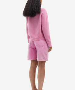 Samsøe Samsøe Nor O-neck Short Orchid Smoke
