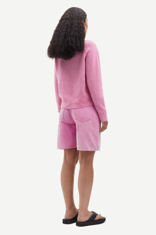 Samsøe Samsøe Nor O-neck Short Orchid Smoke
