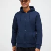 Peak Performance Original Small Logo Zip Hood Men Blue Shadow