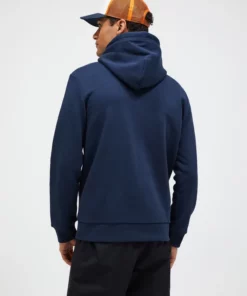 Peak Performance Original Small Logo Zip Hood Men Blue Shadow
