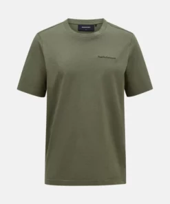 Peak Performance Original Small Logo Tee Men Pine Needle