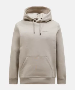 Peak Performance Original Small Logo Hood Men Avid Beige