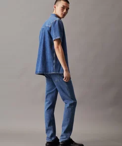 Calvin Klein Camp Denim Shirt Denim Medium