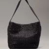 Calvin Klein Braided Tote Bag Black
