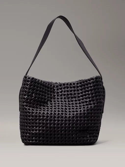 Calvin Klein Braided Tote Bag Black