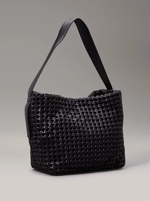 Calvin Klein Braided Tote Bag Black