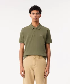 Lacoste Original L.12.12 Petit Pique Cotton Polo Shirt Khaki Green