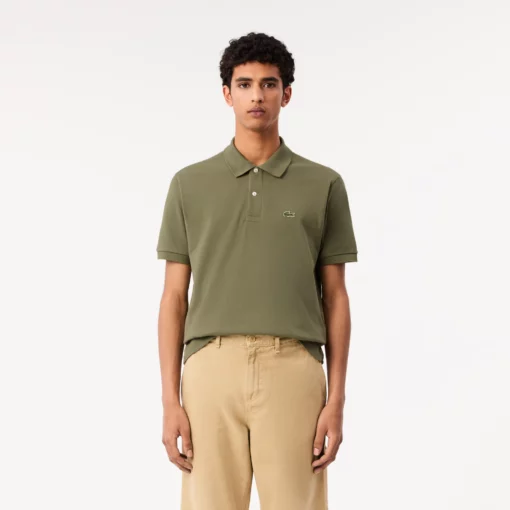 Lacoste Original L.12.12 Petit Pique Cotton Polo Shirt Khaki Green