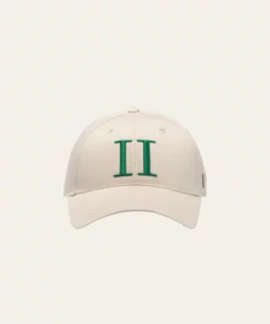 Les Deux Encore Organic Baseball Cap Ivory/Vintage Green