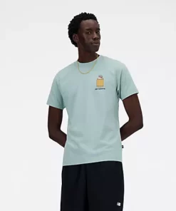 New Balance Sport Essentials Barrel Runner T-Shirt Salt Marsh