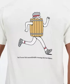 New Balance Sport Essentials Barrel Runner T-Shirt Sea Salt