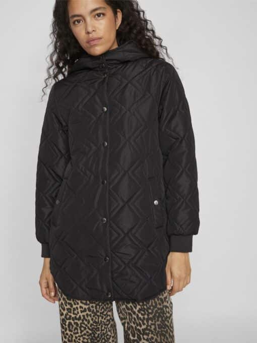 Vila Jade Hooded Jacket Black