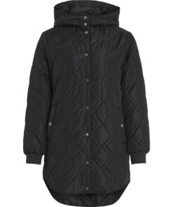 Vila Jade Hooded Jacket Black