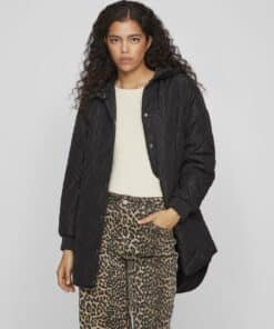 Vila Jade Hooded Jacket Black