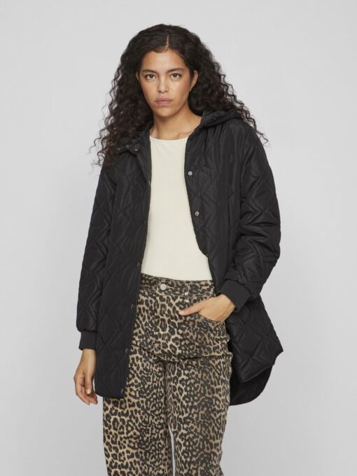 Vila Jade Hooded Jacket Black
