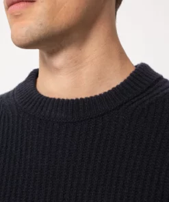 Nudie Jeans August Rib Wool Navy