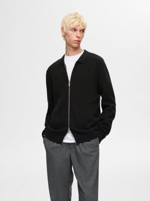 Selected Homme Dane Structure Cardigan Black