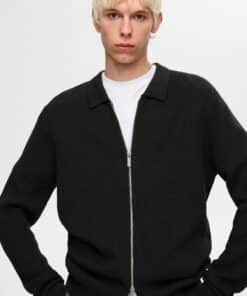 Selected Homme Dane Structure Cardigan Black