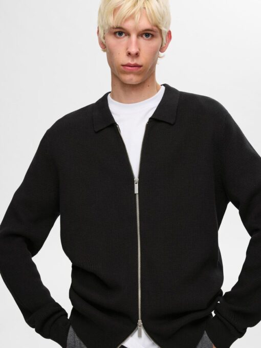 Selected Homme Dane Structure Cardigan Black