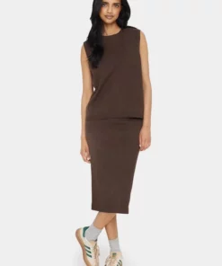 Saint Tropez Milasz Waistcoat Dark Oak Melange