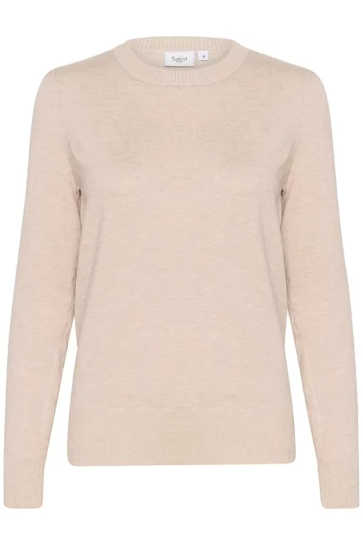 Saint Tropez Milasz Pullover Gray Morn Melange