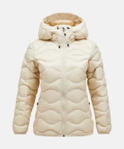 Peak Performance Helium Down Hood Jacket Women Sand Fog