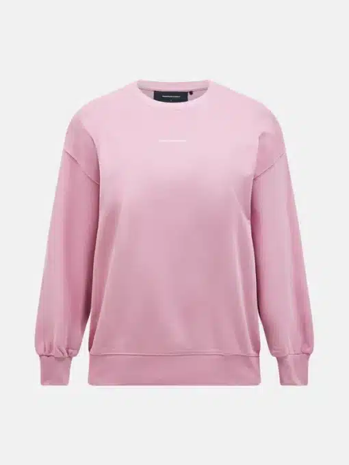 Peak Performance Cotton Terry Crew Women Bitter Root