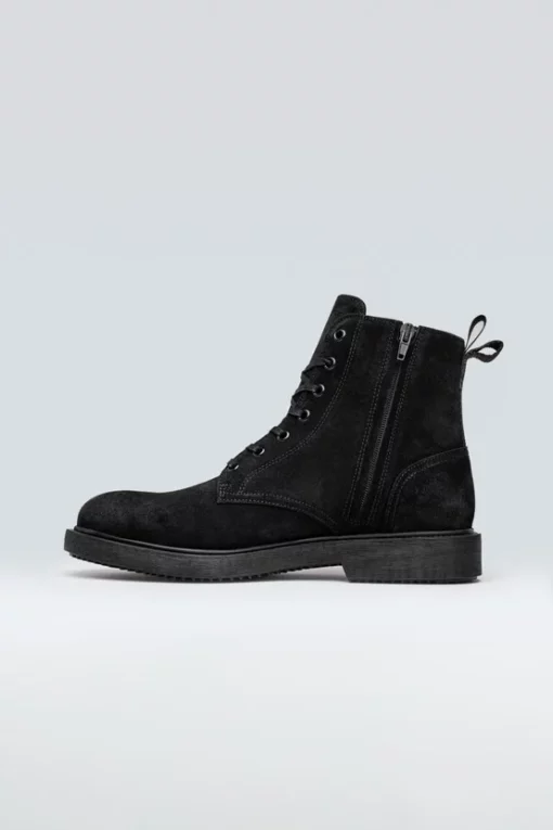 Sneaky Steve Ben Suede Shoe Black