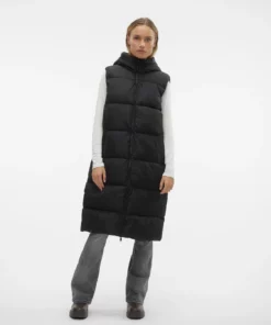 Vero Moda Ligaane Waistcoat Black