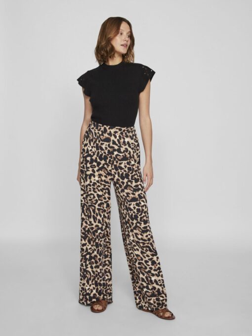 Vila Leoa Wide Pants Black