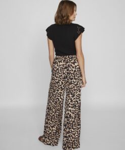 Vila Leoa Wide Pants Black