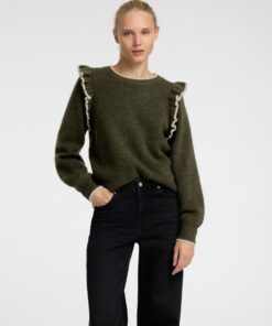 Selected Femme Alva Frill Knit Kalamata