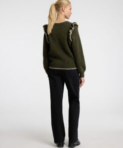 Selected Femme Alva Frill Knit Kalamata