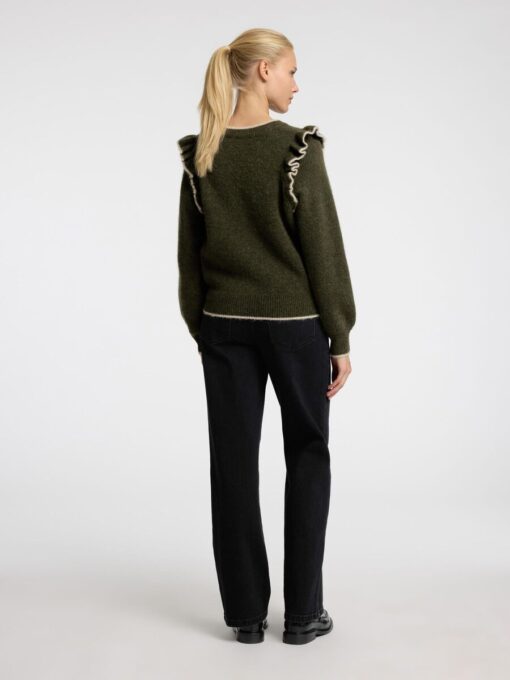 Selected Femme Alva Frill Knit Kalamata