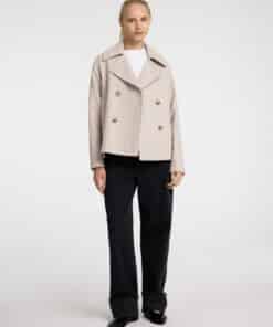 Selected Femme Alma Short Wool Jacket Sandshell