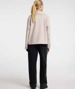 Selected Femme Alma Short Wool Jacket Sandshell