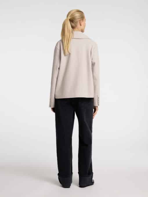 Selected Femme Alma Short Wool Jacket Sandshell