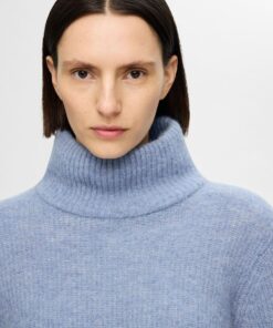 Selected Femme Sia Rollneck Knit Endless Sky