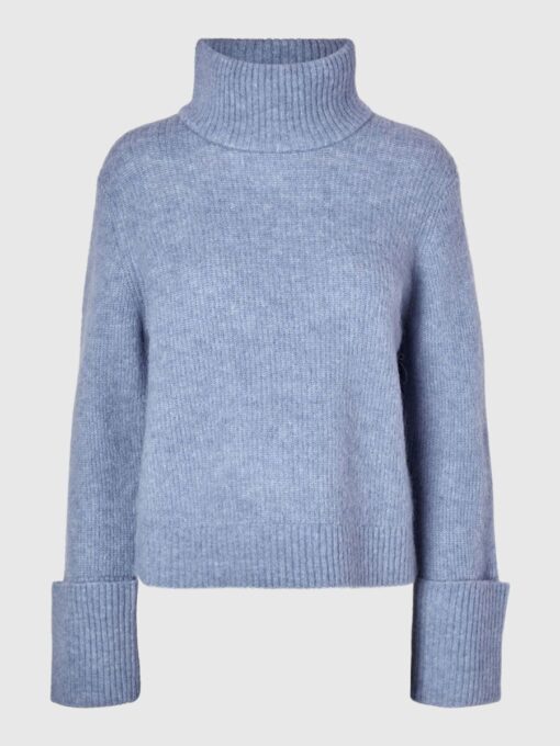 Selected Femme Sia Rollneck Knit Endless Sky
