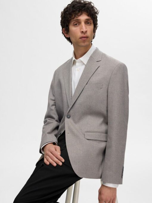 Selected Homme Odell Twill Blazer Sand