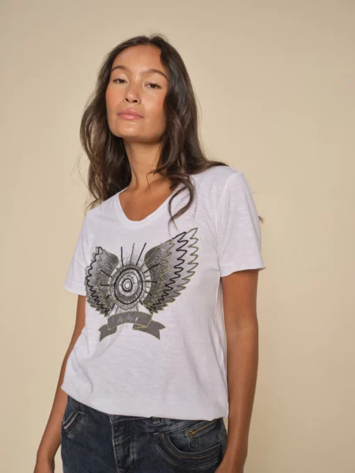 Mos Mosh Gethi Deco Tee White