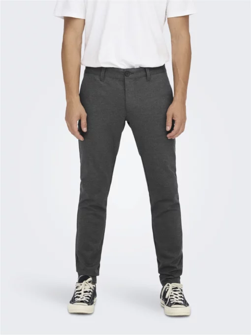 Only & Sons Mark Herringbone Pants Black