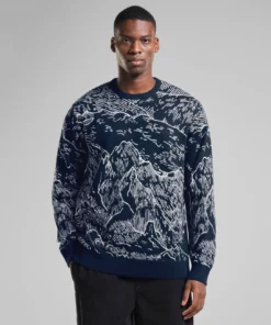 Dedicated Sweater Mora Mountain Horizon Navy