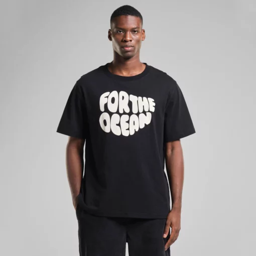 Dedicated T-shirt Gustavsberg Hemp For the Ocean Black