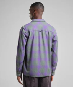 Dedicated Shirt Rute Flannel Shadow Check Purple