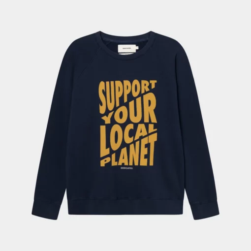 Dedicated Sweatshirt Malmoe Support Cut Navy